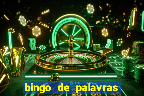 bingo de palavras 3 ano